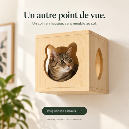 Passerelle : Parcours mural pour chat. Vue du produit