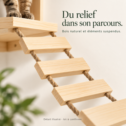 Passerelle : Parcours mural pour chat. Vue du produit