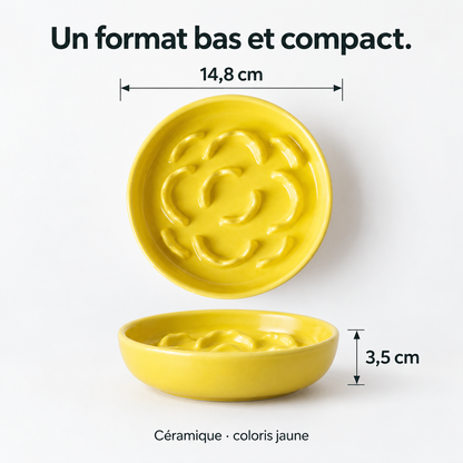 Corolle : Gamelle en céramique à relief. Dimensions du produit