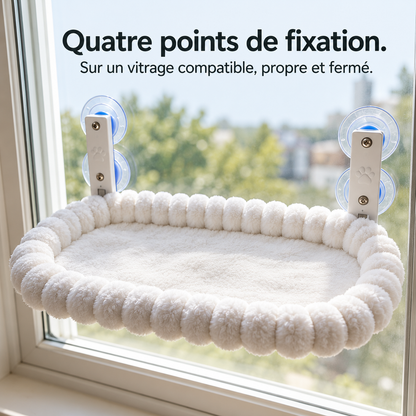 Belvédère : Hamac de fenêtre pour chat. Détail du produit