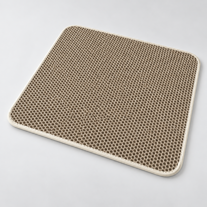 Empreinte : Tapis double couche pour litière. Vue d’ensemble